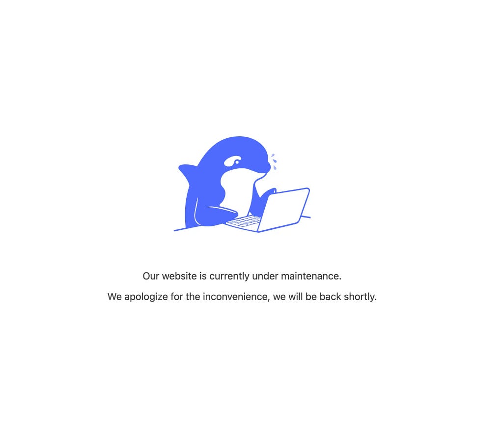DeepSeek registration notice warning of service disruption from malicious attacks
