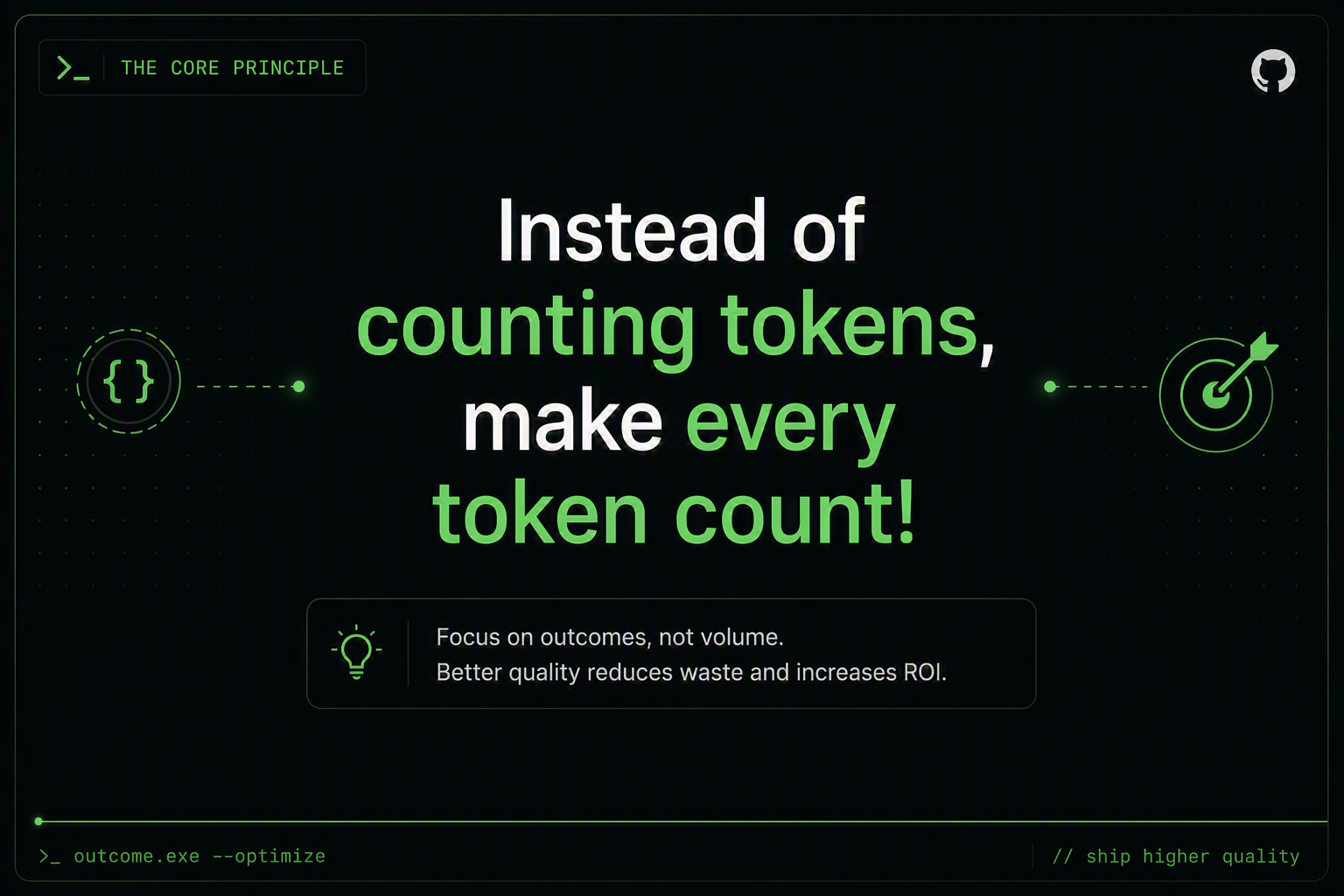 Instead of counting tokens, make every token count.